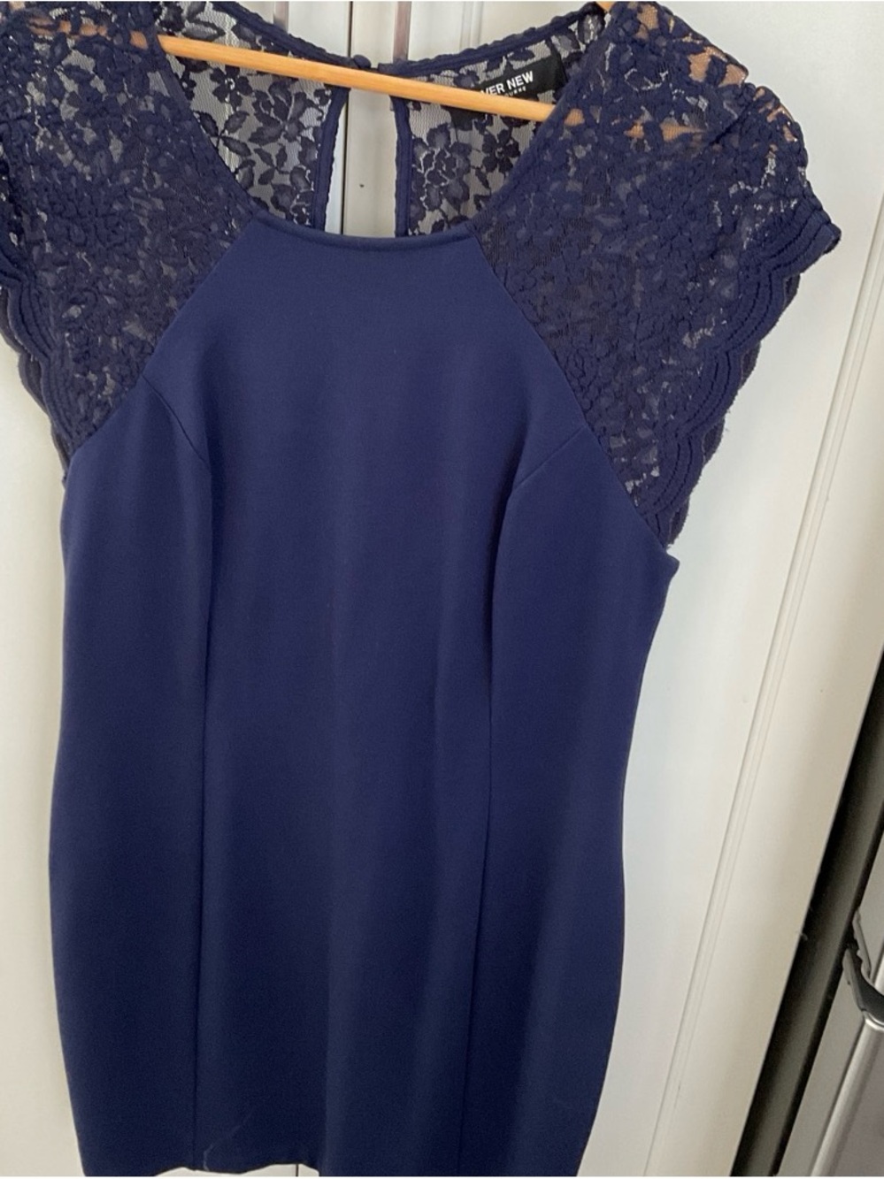 Ever New Navy Lace Sheath Dress